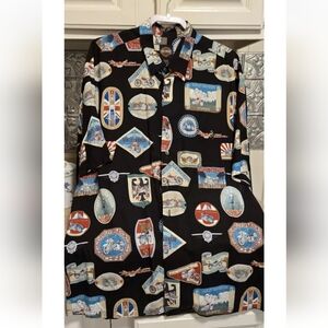 Harley Davidson Hawaiin Shirt Around The World XL